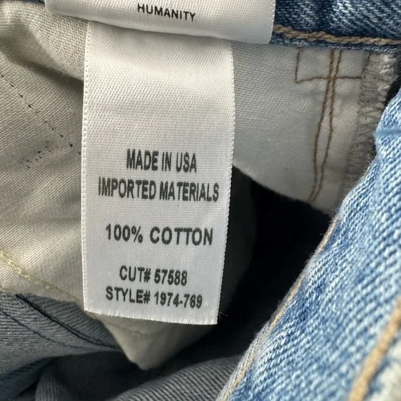 Citizens of Humanity Franca Pleat Front Jeans Spirited Wash High Rise Light Wash - Picture 6 of 14